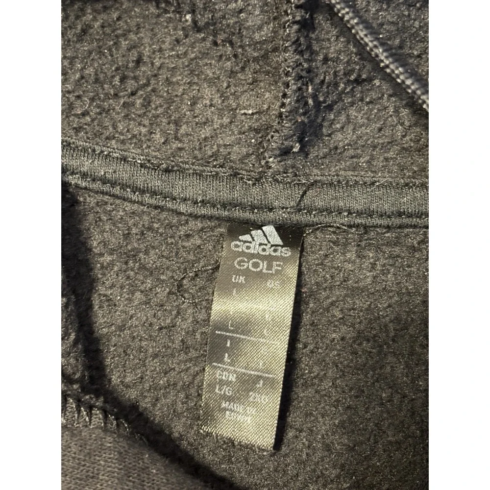 Adidas Golf Hoodie Black Large Mens Pullover Sweatshirt